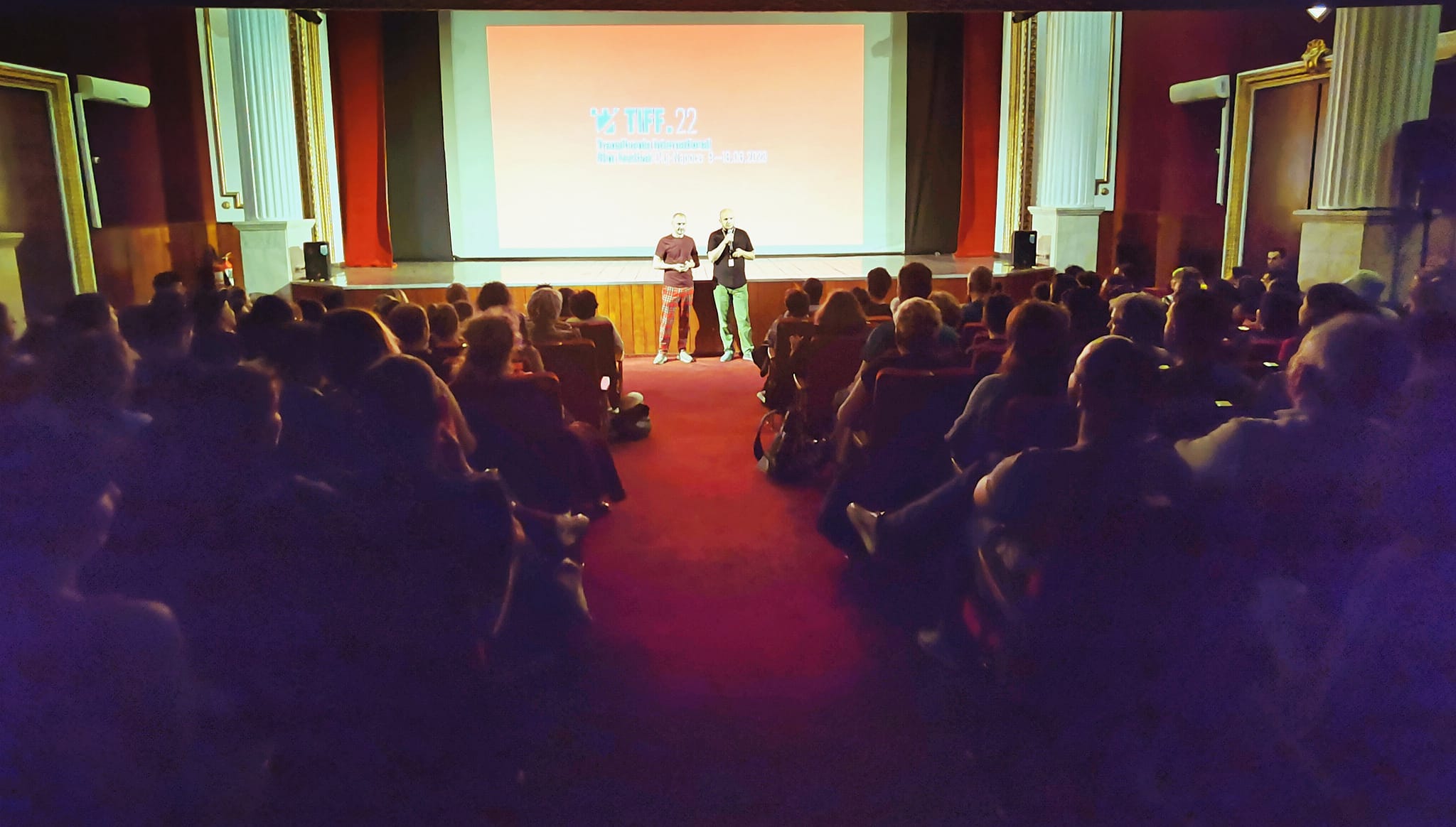 Daniel Bărnuți presenting My Muslim Husband at TIFF 22